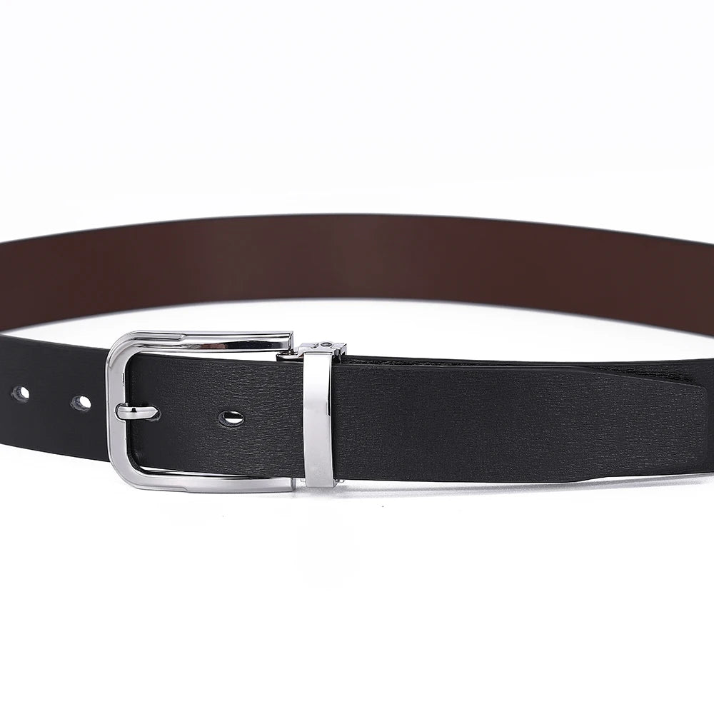 Pin Buckle Cowskin Belts for Men High Quality Men's Leather Belt Designer Strap Male Fashion Luxury Brand Waist Accessories