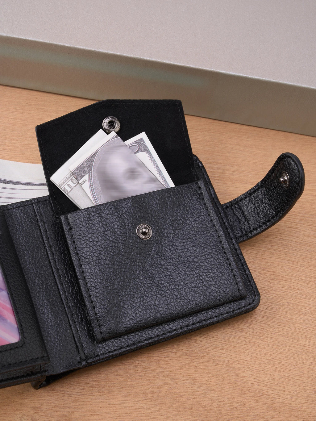 Men Wallets Leather Zipper Purse Man Slim Card Horders Quality Male Short Multi-card Wallet Coin Pocket Purse