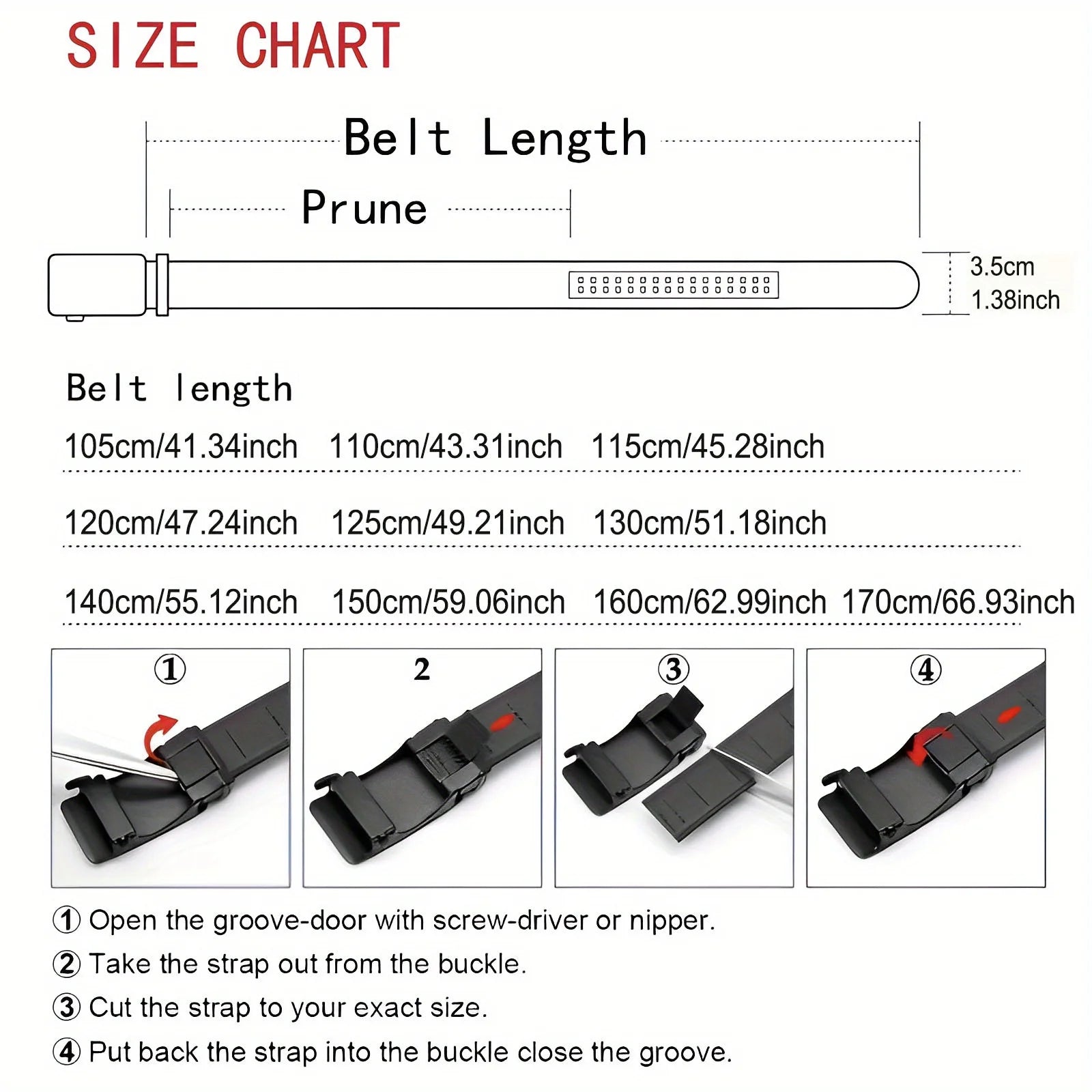 High-End Fashion Business Belt for Men - 3.5cm, Handsome Alloy Automatic Buckle, Durable PU Leather