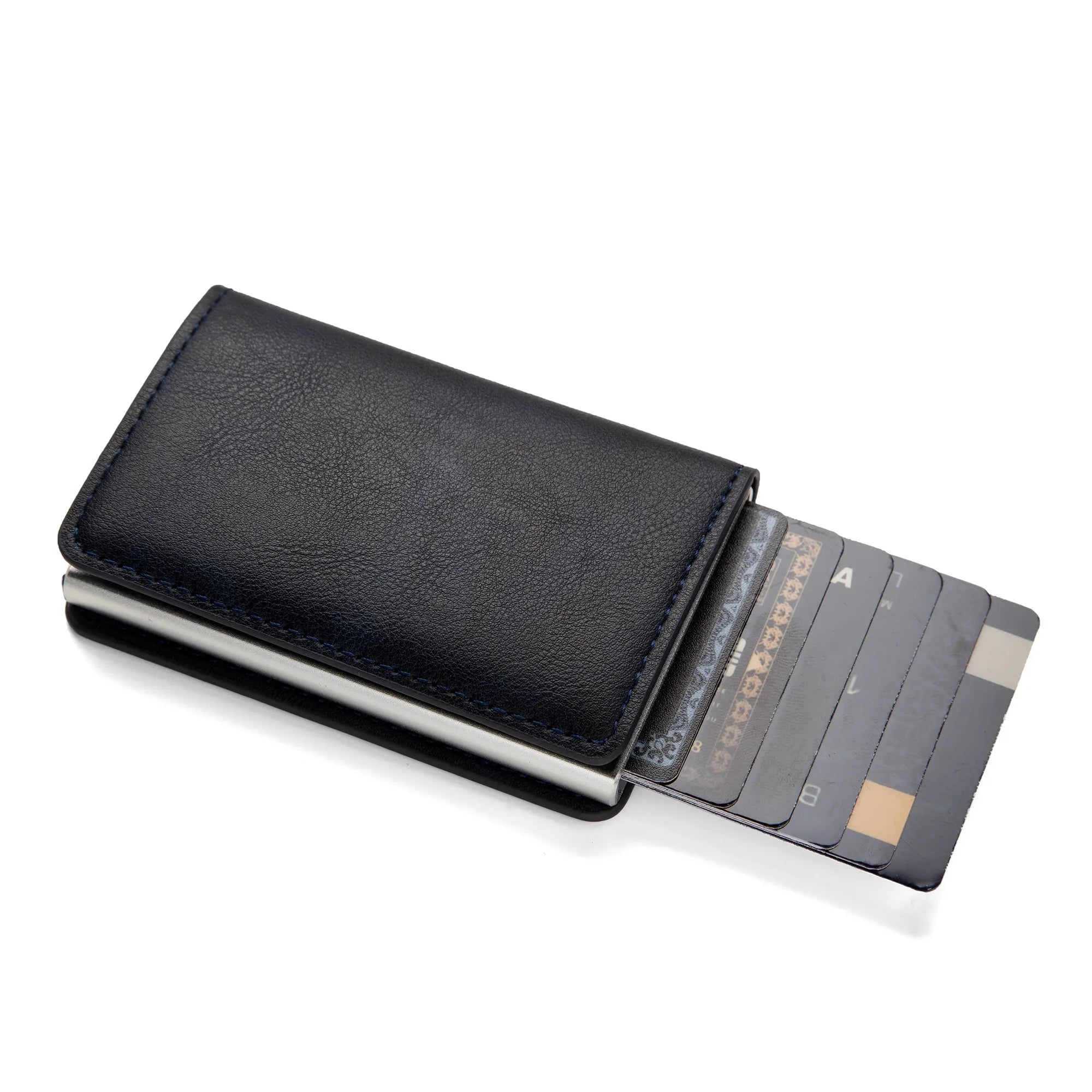 Anti-theft RFID credit card holder minimalist wallet pocket slim card holder card holder pu leather for men and women