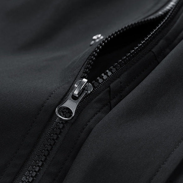 Black - Men's Lightweight Casual Jacket – Straight Hem – product view 8