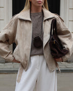 Women's Short Loose Fit Jacket – Long Sleeve Casual Coat - product image 7
