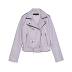 Women's Belted Motorcycle Jacket – Short Biker Style - product image 5