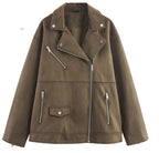 Women's Belted Motorcycle Jacket – Short Biker Style - product image 8