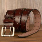Men’s Double Pin Buckle Belt – Vintage Casual Jeans Belt