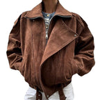 Women's Short Loose Fit Jacket – Long Sleeve Casual Coat - product image 3