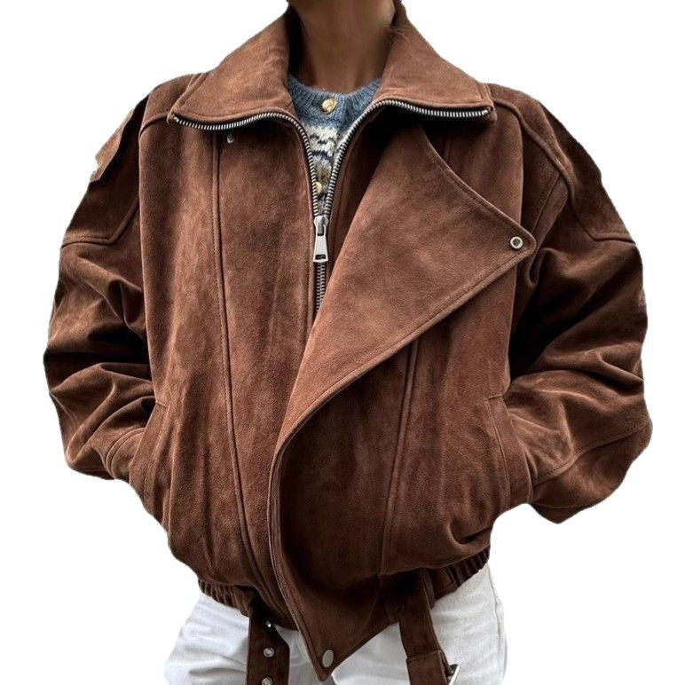Women's Short Loose Fit Jacket – Long Sleeve Casual Coat - product image 3