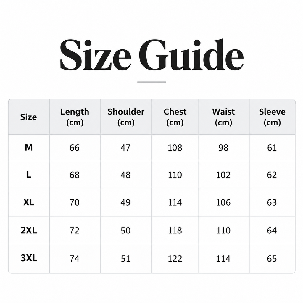 Shared -  Size Guide