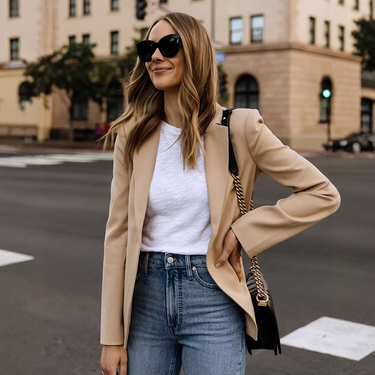 Women's Solid Colour Longline Blazer Jacket – Smart Casual - product image 5