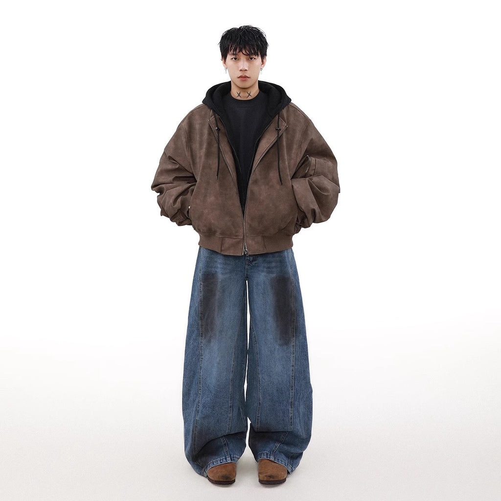 Men's Hooded Layered-Look Casual Jacket – product view 1