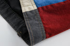 Unisex Colour Block Denim Jacket – Loose Casual Fit - product image 3